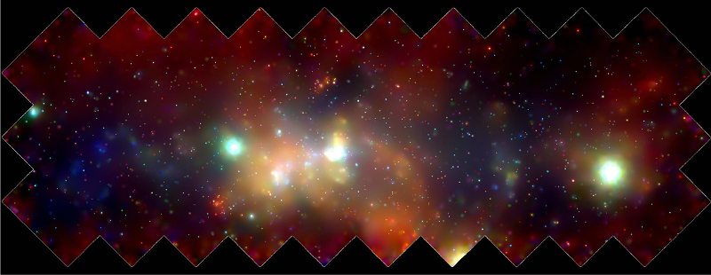 El Centro Galáctico en rayos-X por Chandra | ©  NASA/UMass/Wang et al.